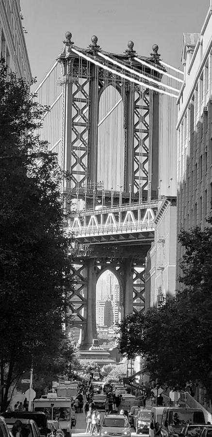 Manhattan Bridge B W 18 Photograph by Rob Hans