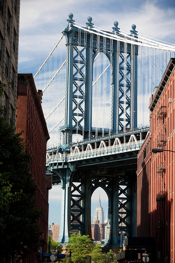 Manhattan Bridge Classic View Photograph by Naphtalina