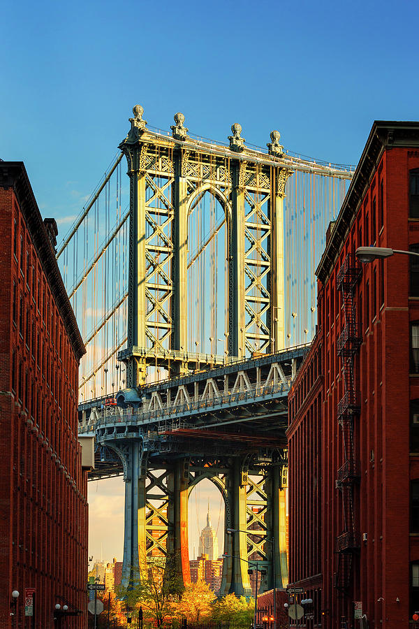 Manhattan Bridge, Dumbo, Nyc Digital Art by Pietro Canali