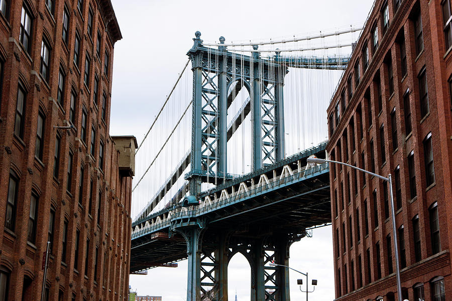 Manhattan Bridge Over Brooklyn Photograph by Aluxum