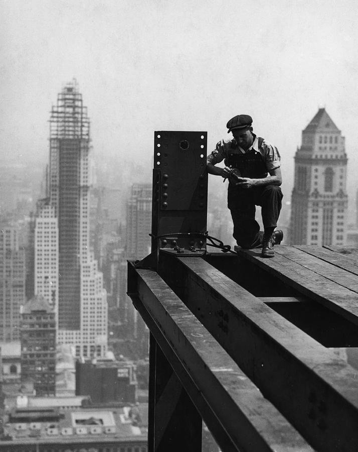 Manhattan Construction Photograph by Fpg