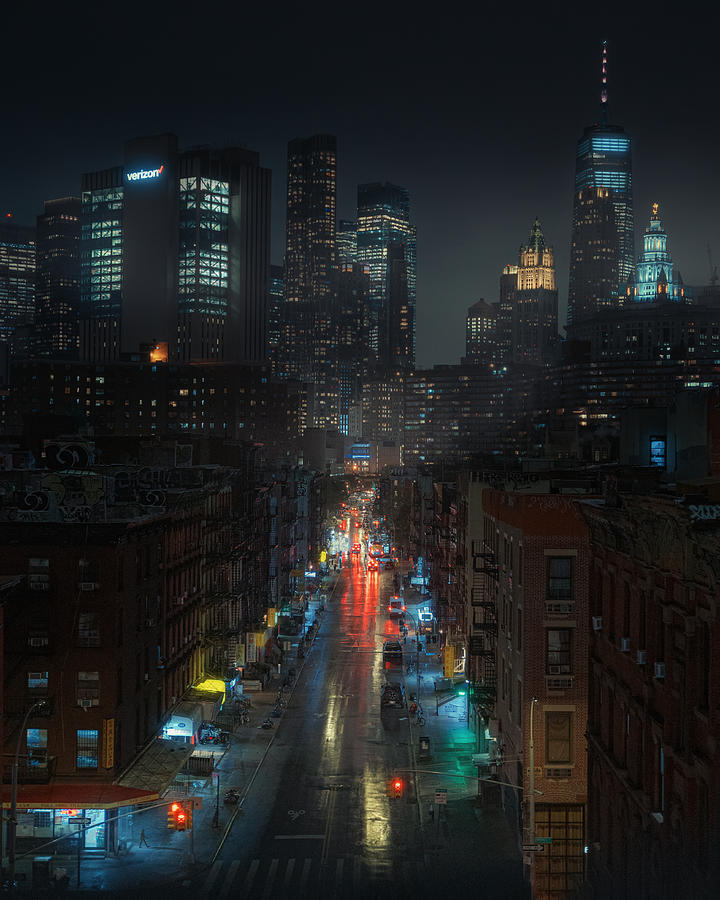 Manhattan Dark City Photograph by Dani Otero Sobrino - Fine Art America