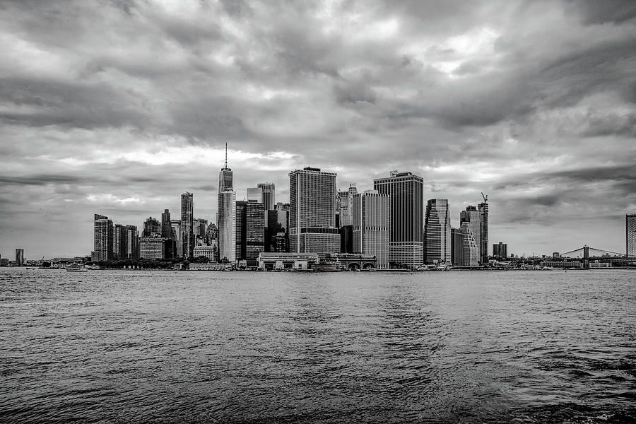 Manhattan in Black and White Photograph by Janet Argenta - Pixels