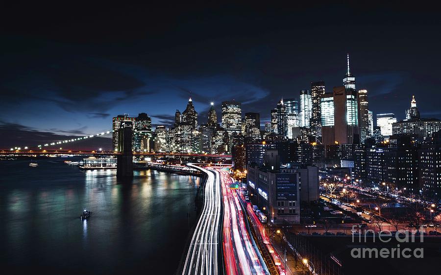 Manhattan New York City Cityscape  Photograph by EliteBrands Co