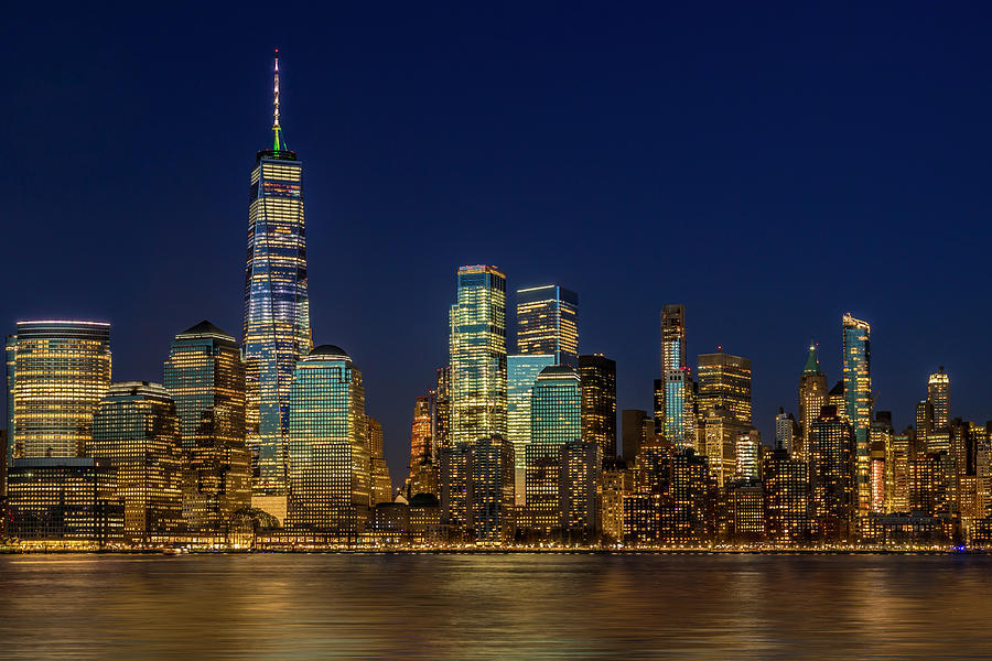 Manhattan NYC Skyline Twilight Photograph by Susan Candelario