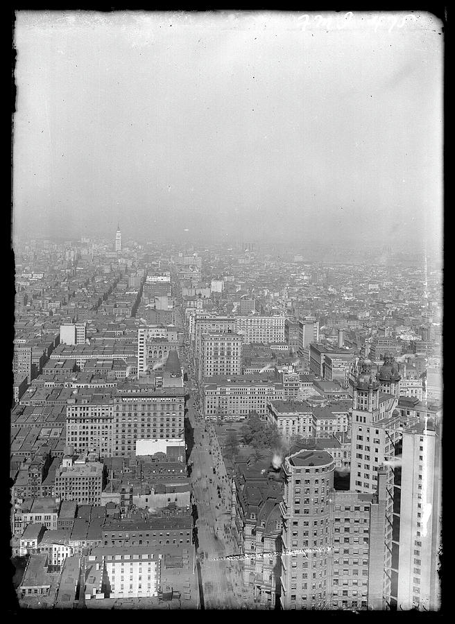 Manhattan Panorama Taken From Broadway Photograph by The New York Historical Society