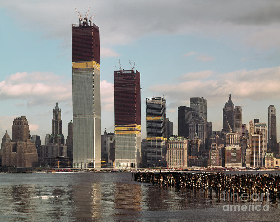 Manhattan Skyline Including Twin Towers Photograph by Bettmann