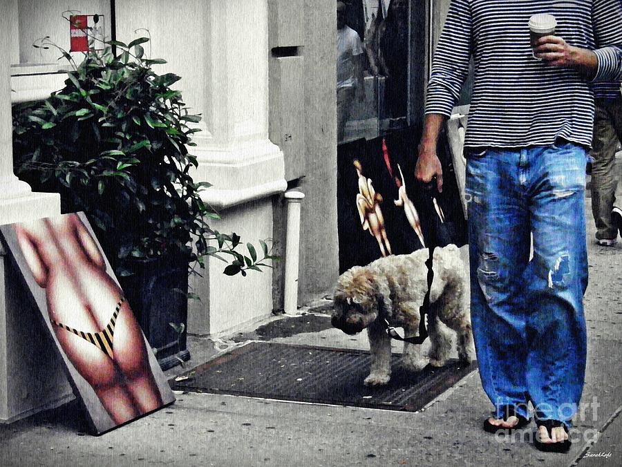 Dog Photograph - Manhattan Street Art by Sarah Loft