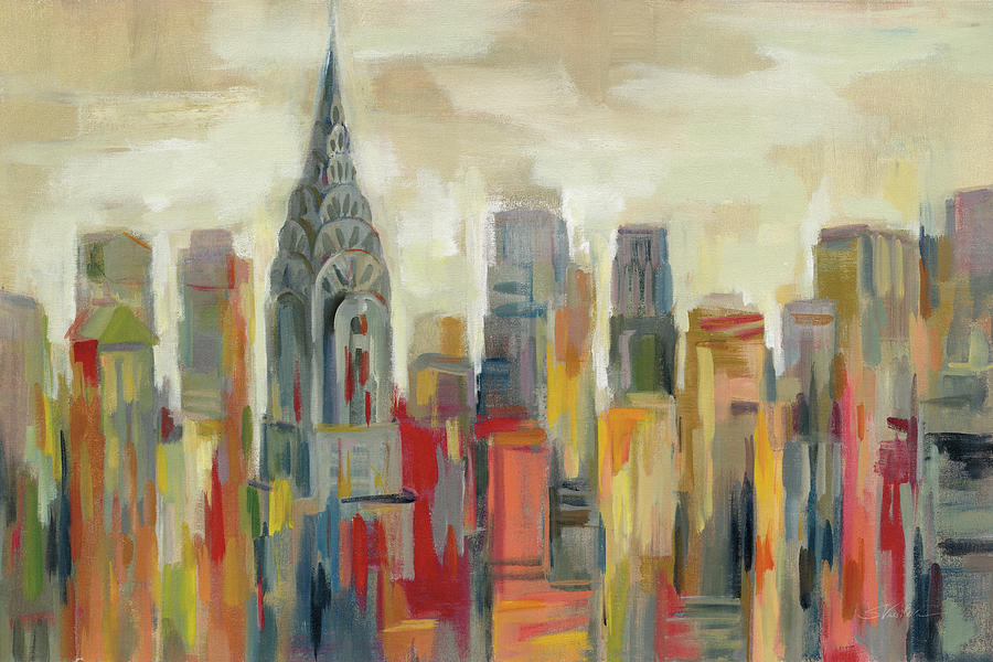 Chrysler Building Painting - Manhattan - The Chrysler Building by Silvia Vassileva