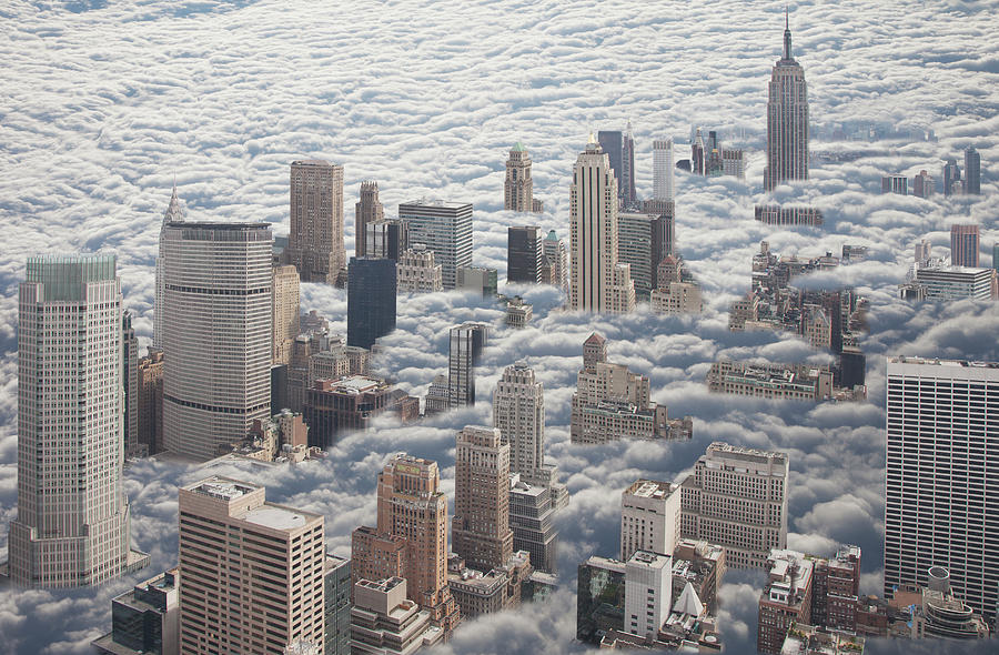Manhattan Under Cloudy Sky Photograph by Buena Vista Images