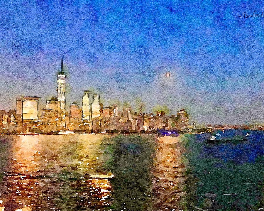 Manhattan Painting by Wade Binford
