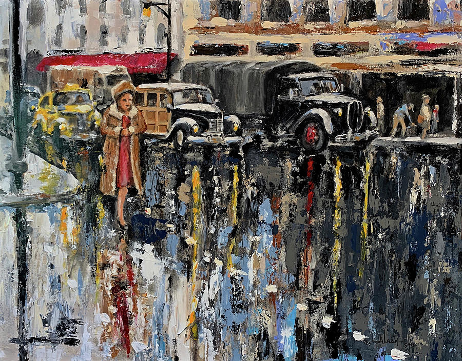 Manhatten Painting by Alan Lakin