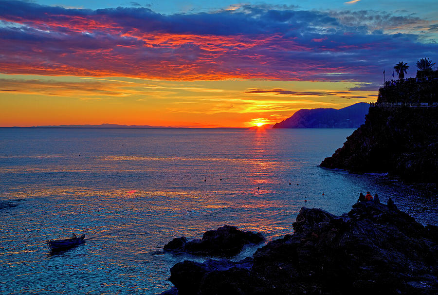 Manirola, Cinque Terre, Italy Sunset by Lowell Monke Manirola, Cinque Terre, Italy Sunset by Lowell Monke