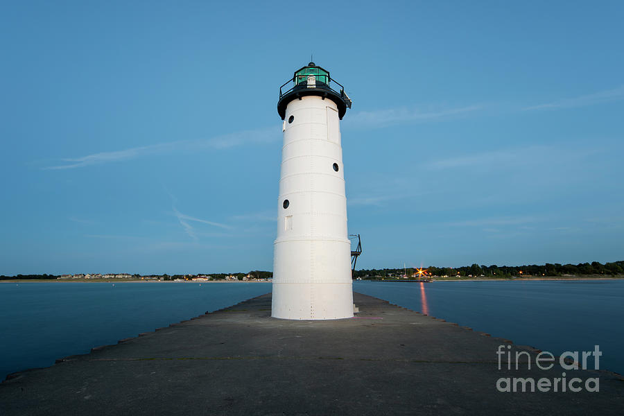 Manistee Lighthouse from Tip of Pier Photograph by Twenty Two North ...