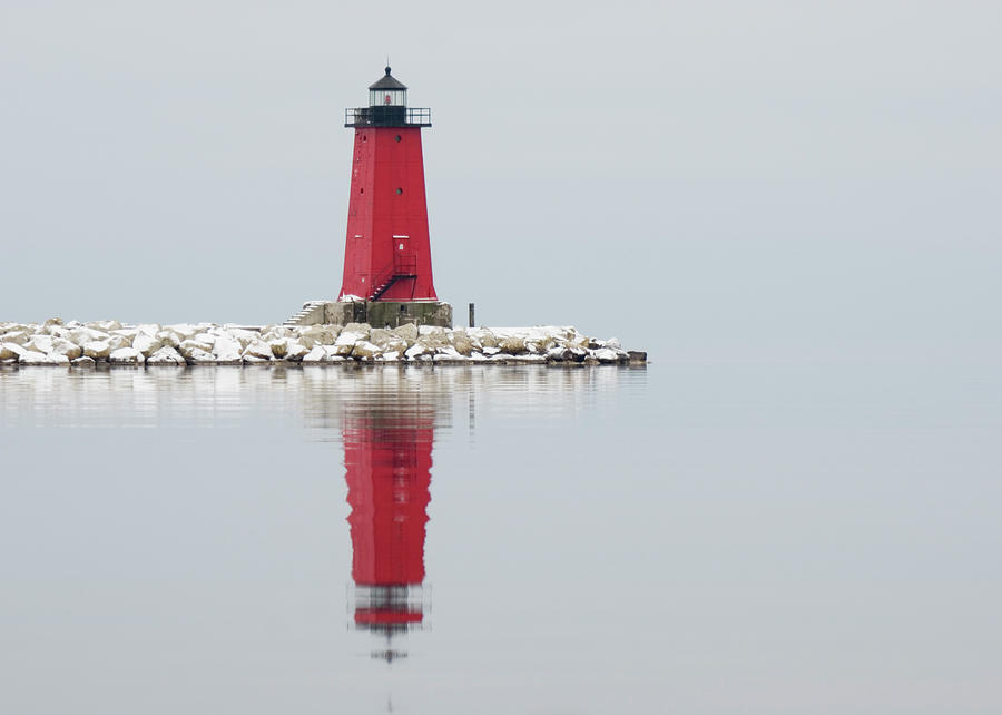 Manistique East Breakwater Light Photograph by Westhoff