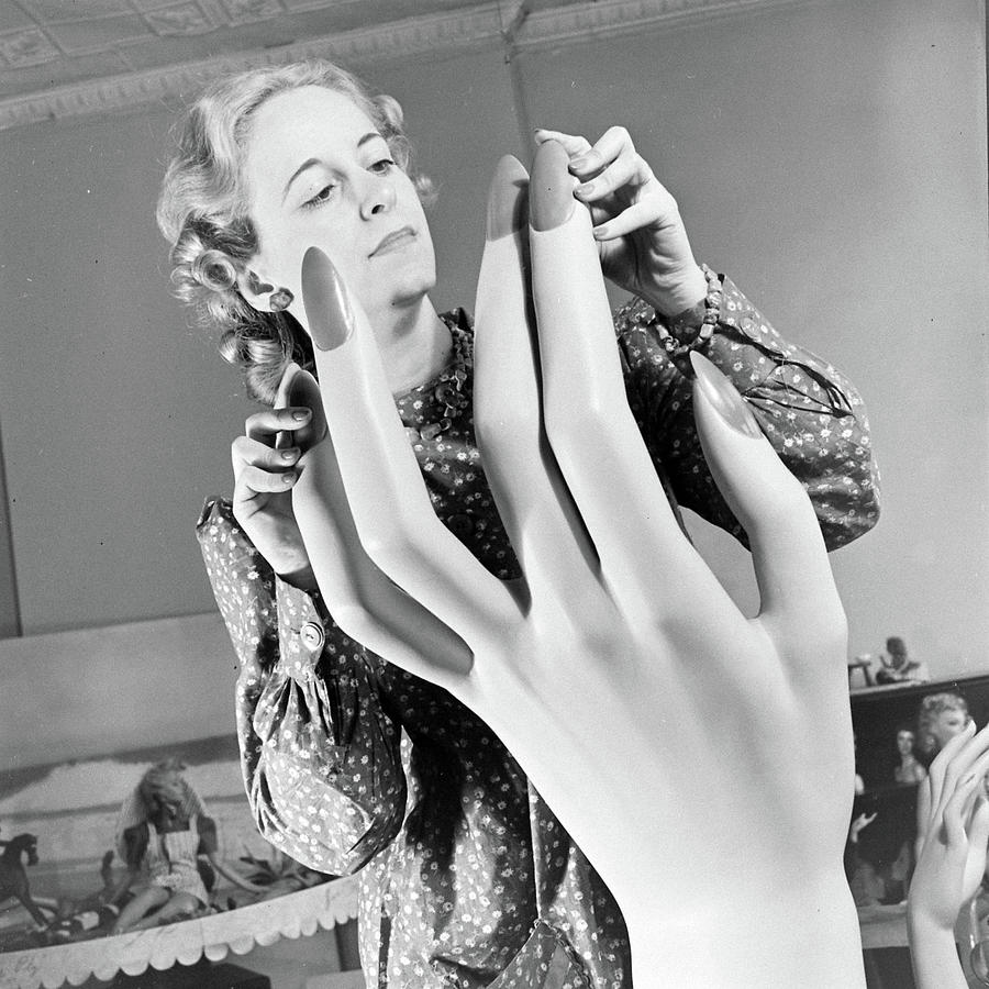 Mannequin Hand Photograph by Nina Leen