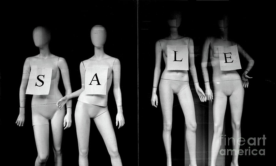 Mannequin In Window Display With Sale Photograph by Yvano Mannequin In Window Display With Sale Photograph by Yvano