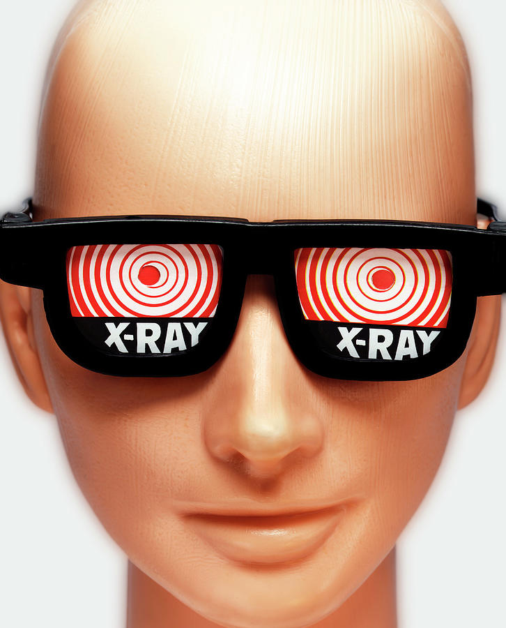 Goggle Drawing - Mannequin Wearing X-Ray Eyeglasses by CSA Images