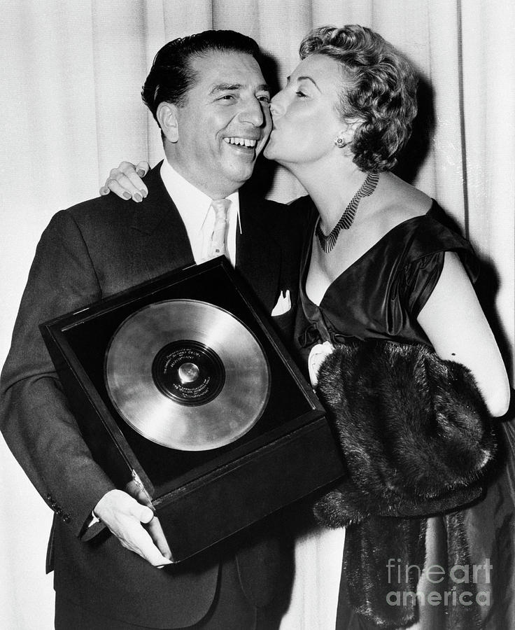 Mantovani With Gold Record Photograph by Bettmann