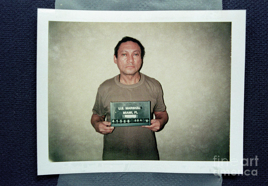 Manuel Noriega Mug Shot Photograph by Bettmann