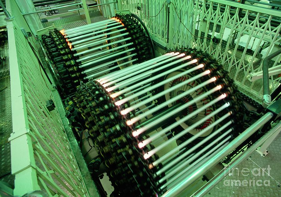 Manufacture Of Fluorescent Light Tubes Photograph by Maximilian Stock Ltd/science Photo Library