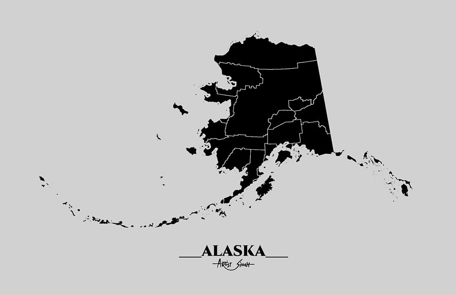 Map Of Alaska Black Artist Singh Artist Singh Maps 
