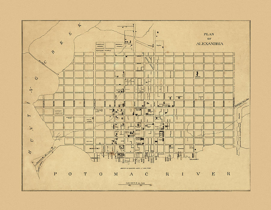 Map Of Alexandria 1862 Photograph by Andrew Fare