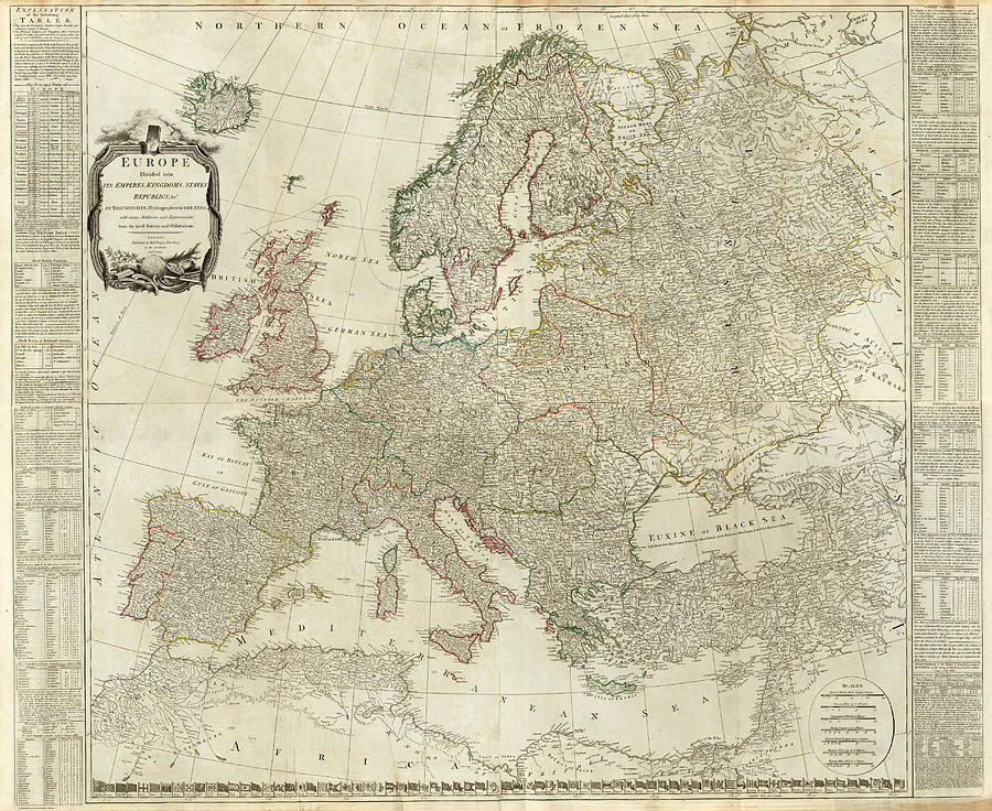 Old Map Of Europe 1570 Photograph By Dusty Maps Pixel - vrogue.co