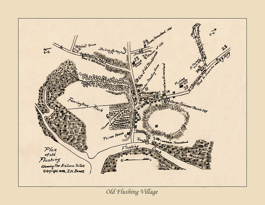 Map Of Flushing Photograph by Andrew Fare