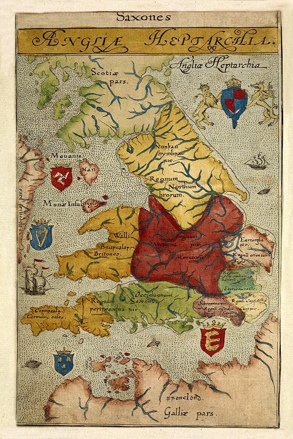 Map Of Great Britain 1574 Photograph by Andrew Fare