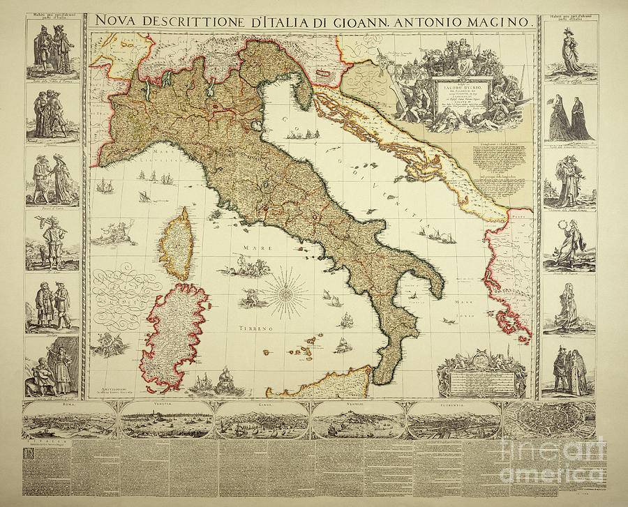 Map of Italy by Joan Blaeu Map of Italy by Joan Blaeu