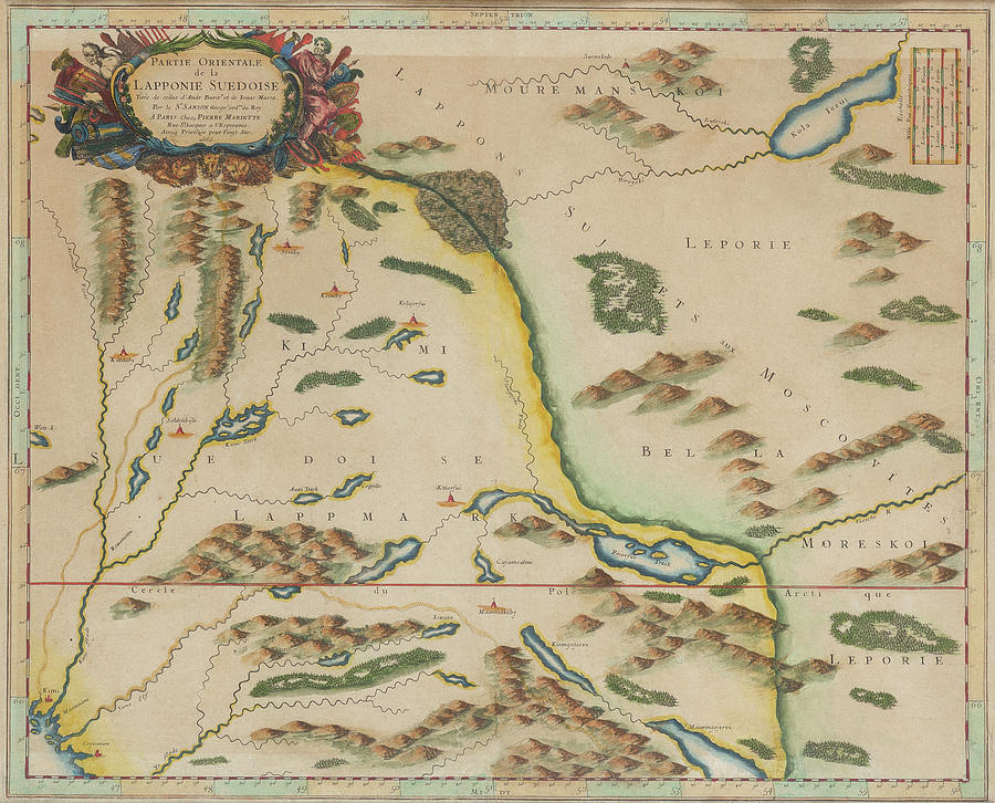 Map Of Lapland 1790 Photograph by Andrew Fare