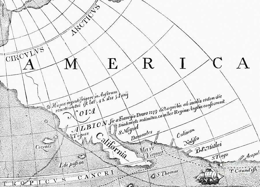 Map Of Sir Francis Drakes Voyages Photograph by Bettmann