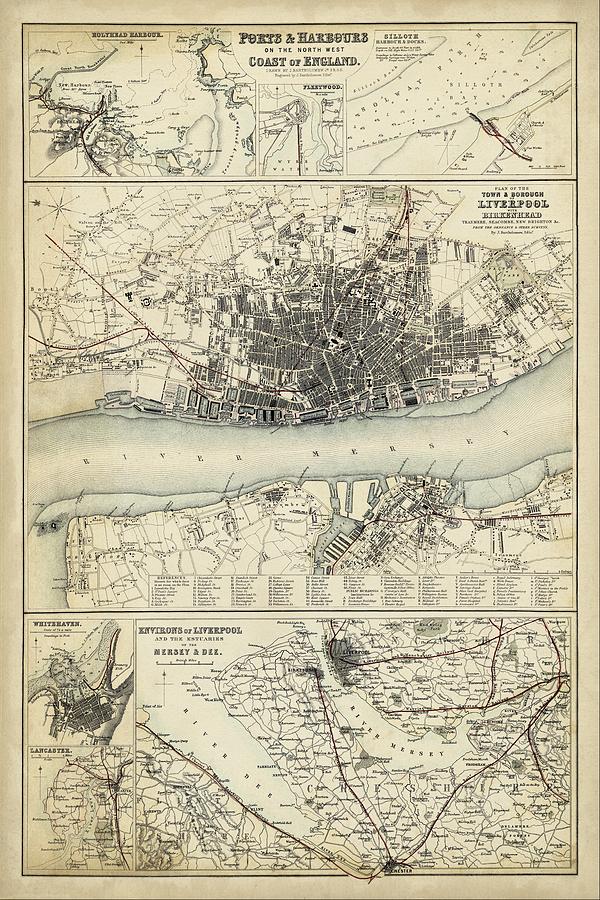 Map Of The Coast Of England Iv Painting by Unknown - Fine Art America