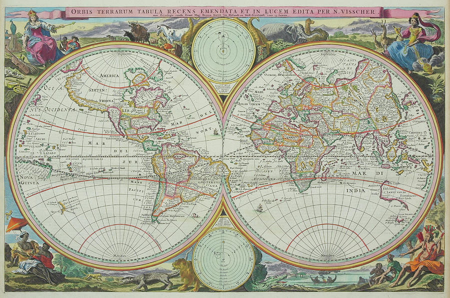 Map Of The World By Hemera Technologies