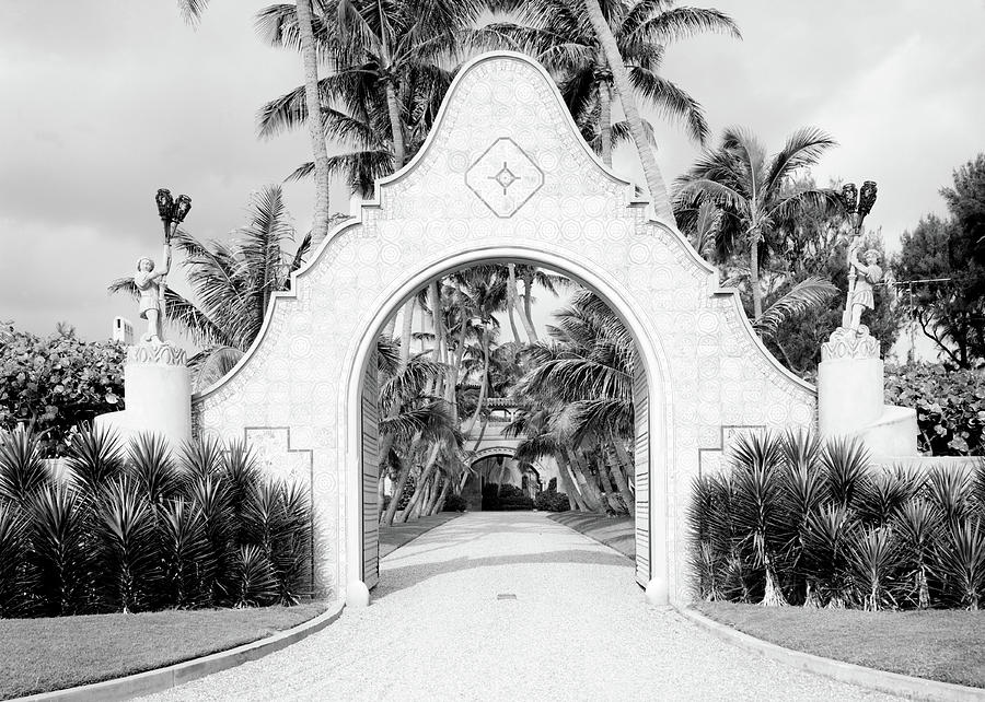 Mar-a-lago, Main Entrance Gate, 1967 Photograph by Science Source ...