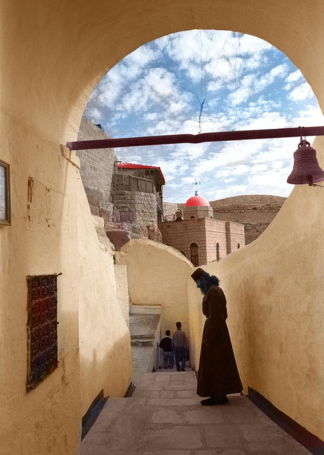 Mar Saba Monastery in Colors Photograph by Munir Alawi