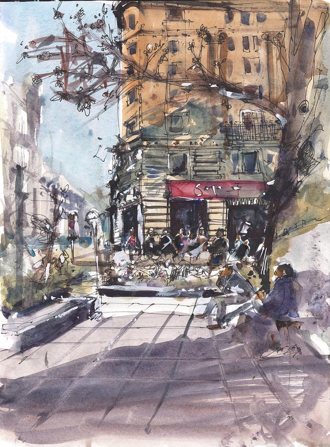 Marble Arch Sketch Painting by Gaston McKenzie