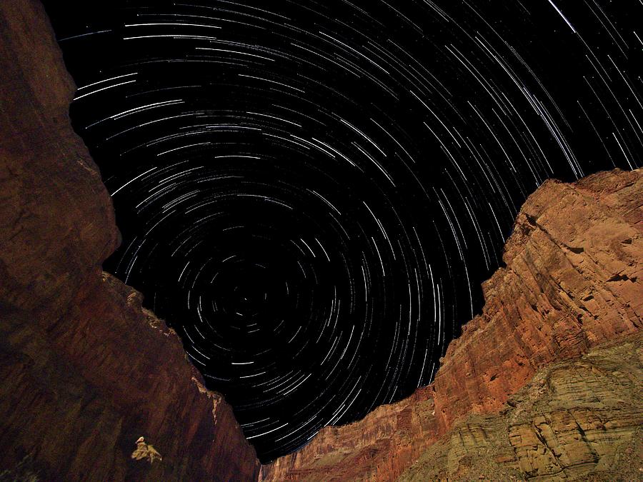 Marble Canyon Star Trails Photograph by Walt Sterneman
