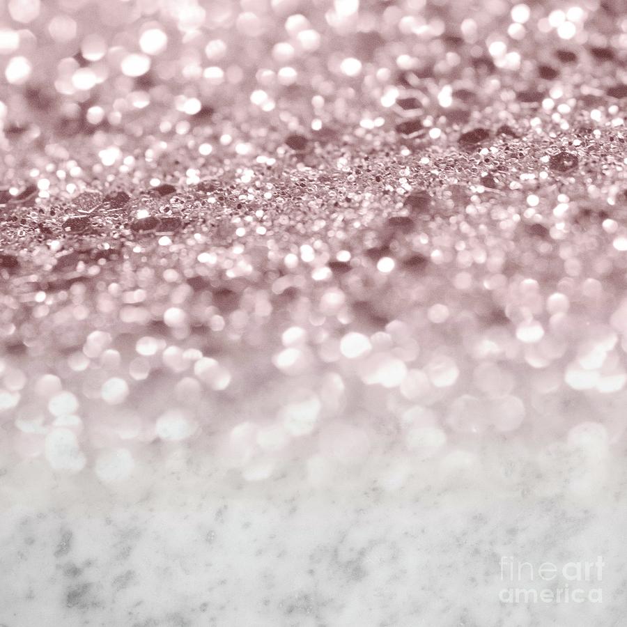 Nature Mixed Media - Marble Princess Glitter Dream #1 #shiny #gem #decor #art by Anitas and Bellas Art