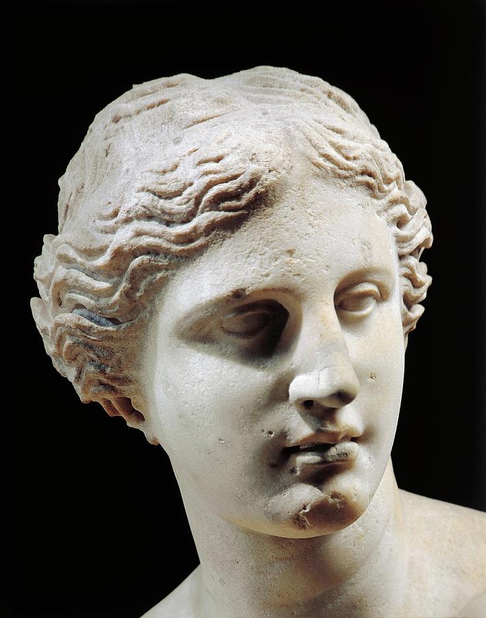 Marble Statue Of Aphrodite Of Milos Known As Venus De Milo From The