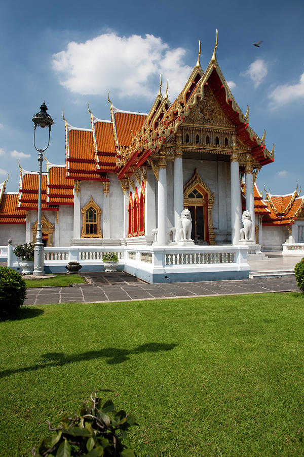 Marble Temple Wat Benchamabophit Photograph by Enviromantic