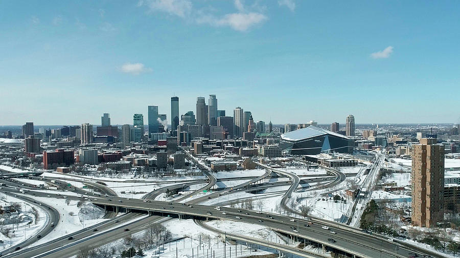 March Downtown Minneapolis Skyline Photograph by Greg Schulz Pictures Over Stillwater