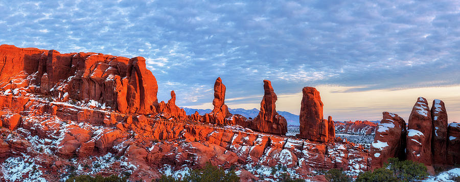 Marching Man Panorama - Arches Photograph by Alex Mironyuk - Pixels