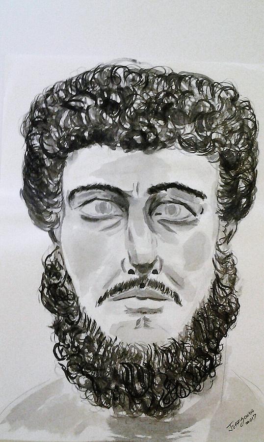 Marco Aurelio Drawing by Jeff - Fine Art America