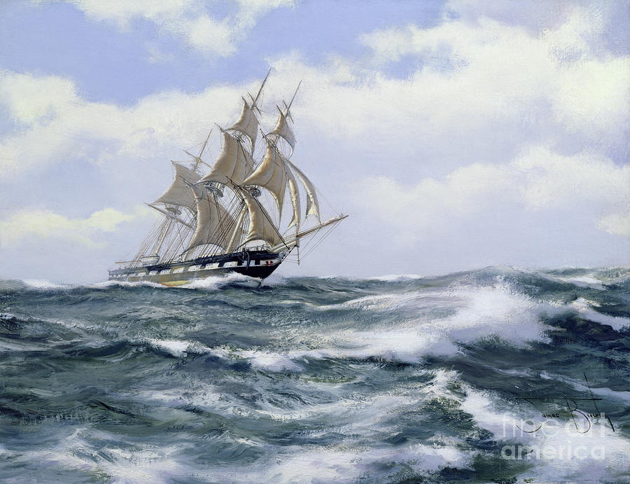 Marco Polo The Fastest Ship In The World Painting by James Brereton