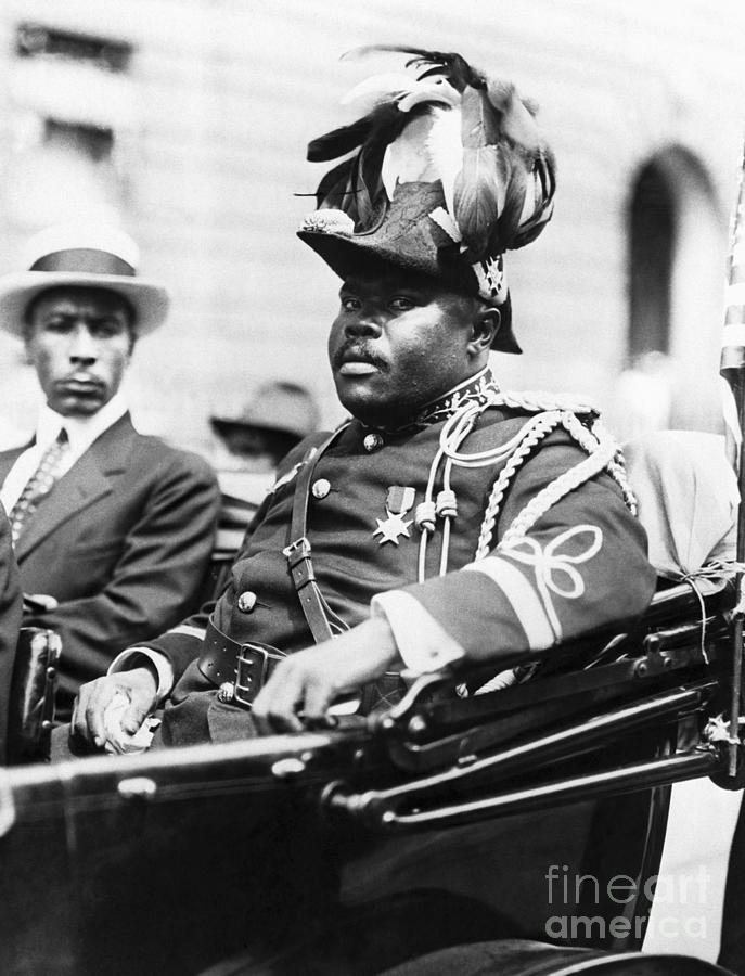 Marcus Garvey In A Car Photograph by Bettmann