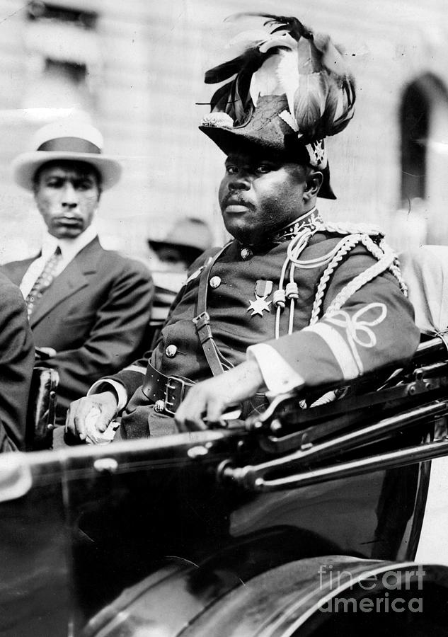 Black And White Photograph - Marcus Garvey, Then Head Of The by New York Daily News Archive