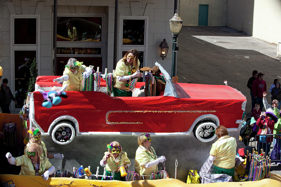 Mardi Gras Float; Car Float Painting by Carol Highsmith