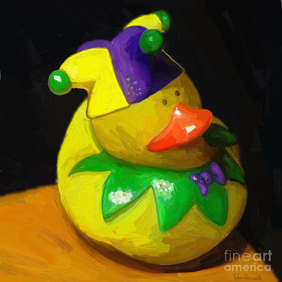 Mardi Gras Rubber Duck Digital Art